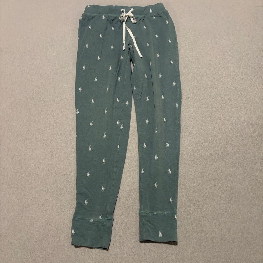 Polo Ralph Lauren Women's Pyjamas Bottom Size XS Teal Holiday Casual‎ Lounge